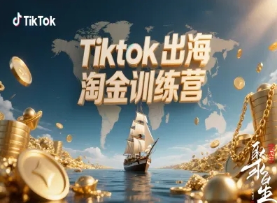 Tiktok出海淘金训练营，跨境电商TK实战变现-搞钱利器