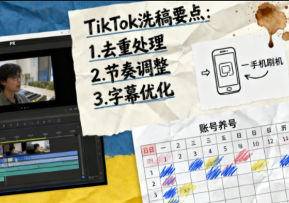 TikTok洗稿剪辑全流程课-搞钱利器