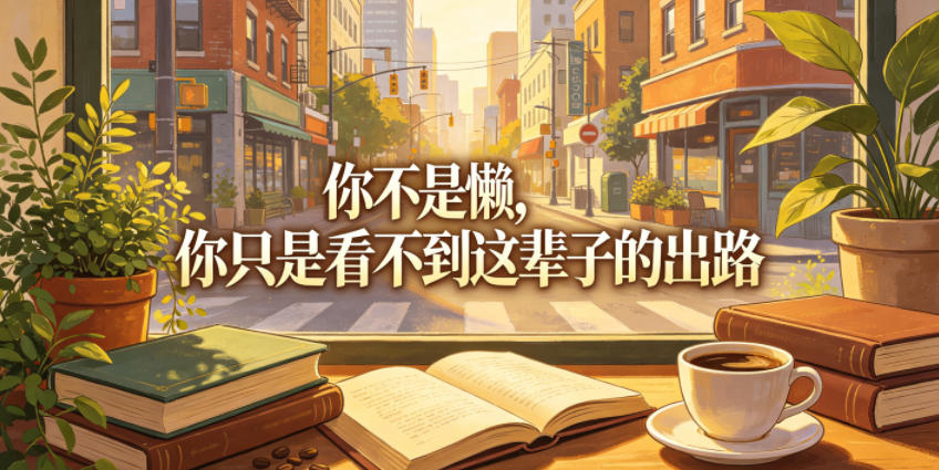 付费文章：你不是懒，你只是看不到这辈子的出路-搞钱利器