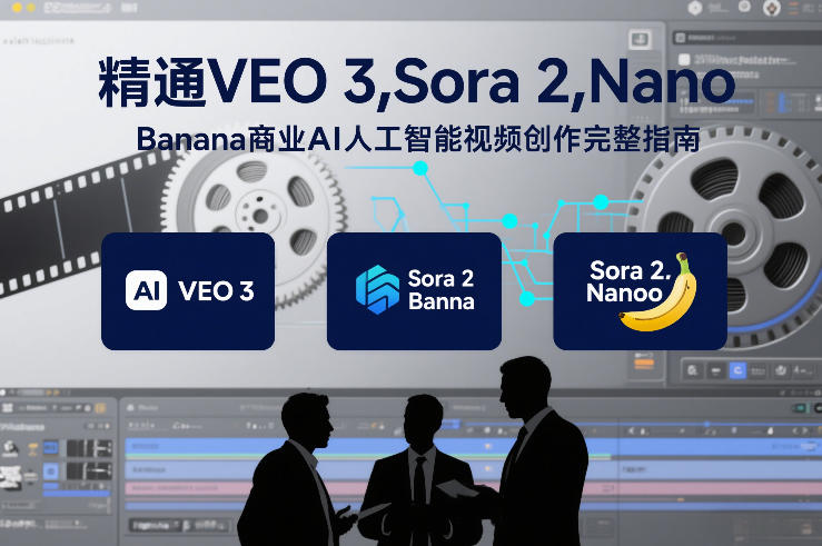 精通VEO 3，Sora 2，Nano Banana商业AI人工智能视频创作完整指南-搞钱利器