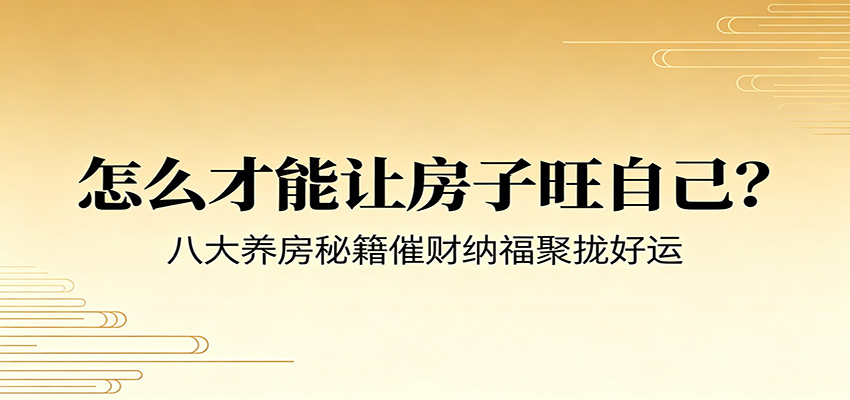 付费文章《怎么才能让房子旺自己？》八大养房秘籍催财纳福聚拢好运-搞钱利器
