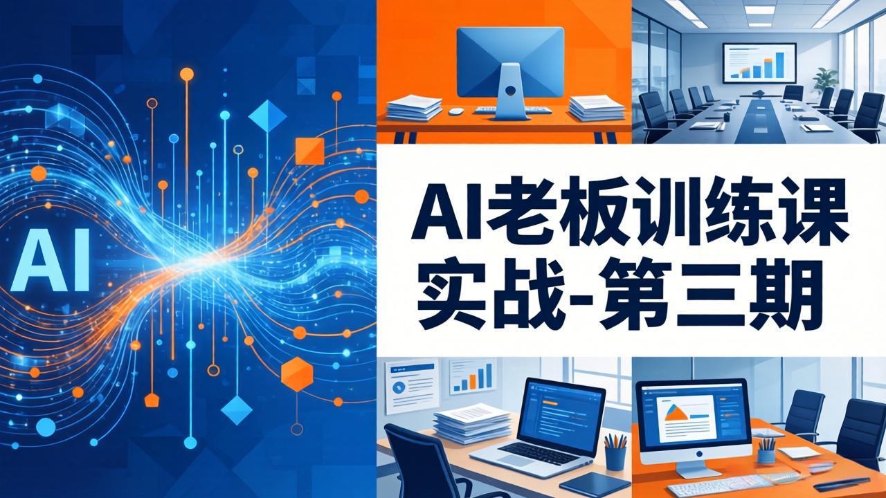 AI老板训练课实战-第三期：AI+内容应用落地教学，从0到1打通AI变现完整路径-搞钱利器