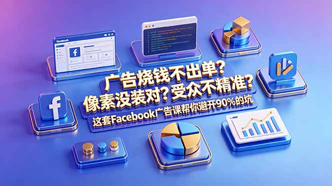 广告烧钱不出单?像素没装对?受众不精准?这套Facebook广告课帮你避开90%的坑-原创双语字幕-搞钱利器