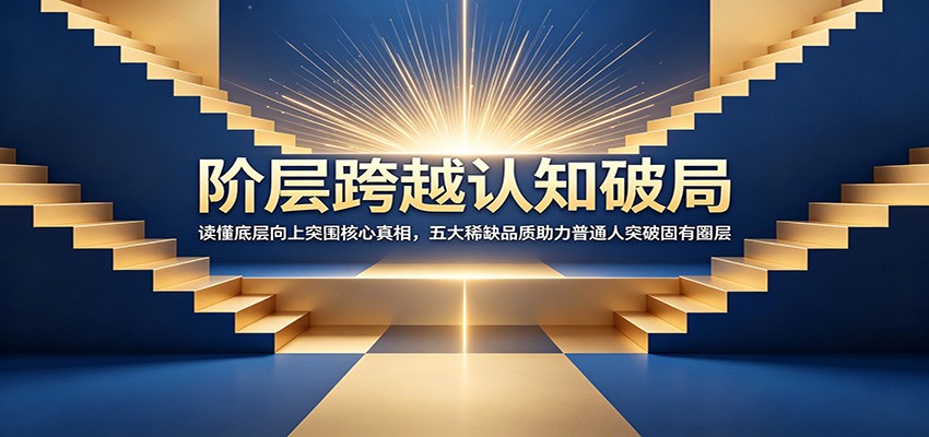 阶层跨越认知破局：读懂底层向上突围核心真相，五大稀缺品质助力普通人突破固有圈层-搞钱利器