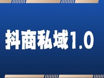 抖商服务私域1.0，抖音引流获客详细教学-搞钱利器
