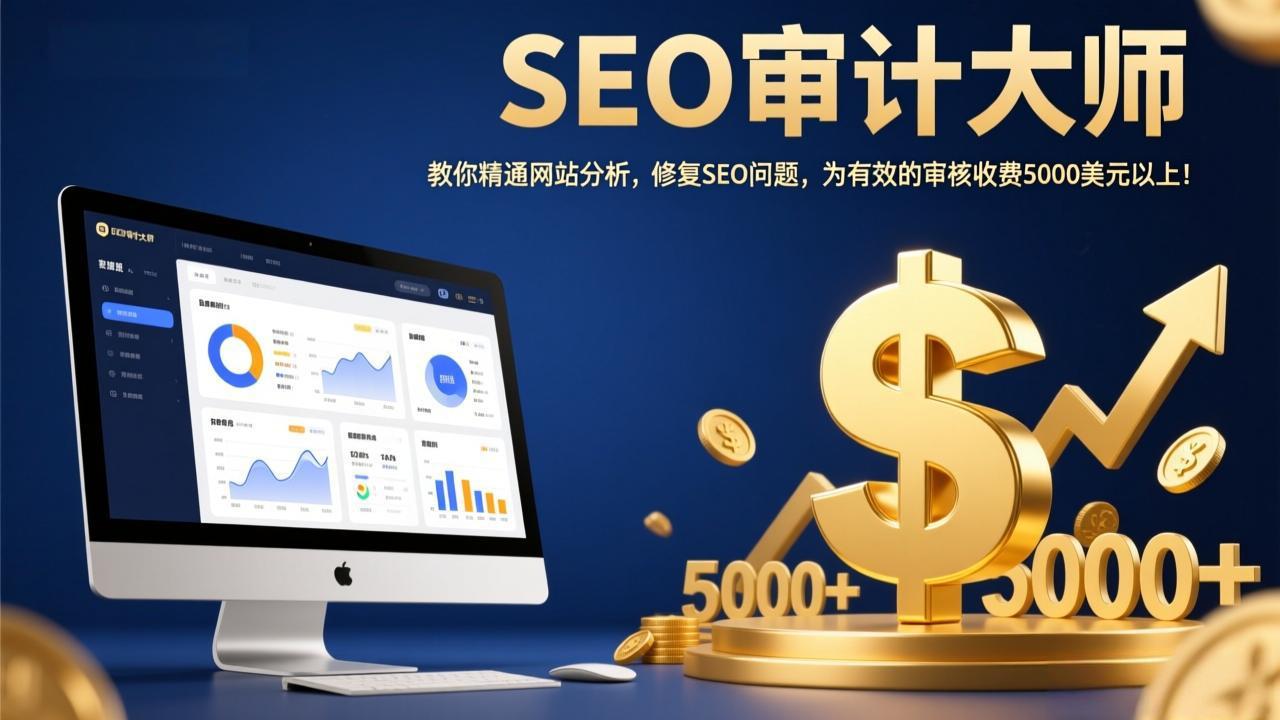 SEO审计大师：教你精通网站分析，修复SEO问题，为有效的审核收费5000美元以上！-搞钱利器