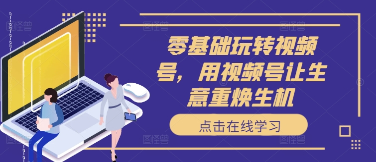 零基础玩转视频号，用视频号让生意重焕生机-搞钱利器
