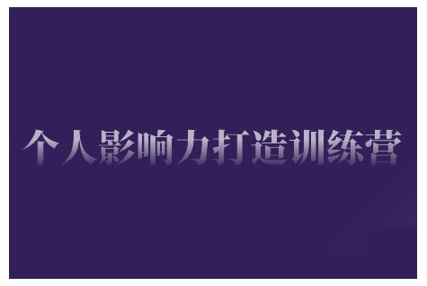 个人影响力打造训练营，掌握公域引流、私域运营、产品定位等核心技能，实现从0到1的个人IP蜕变-搞钱利器
