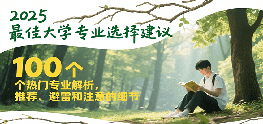 2025最佳大学专业选择建议，100个热门专业解析，推荐、避雷和注意的细节-搞钱利器