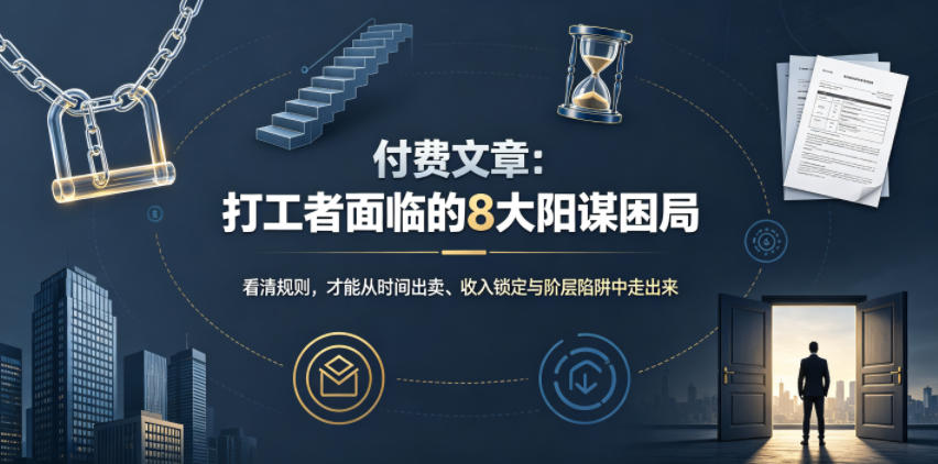 付费文章：打工者面临的8大阳谋困局-搞钱利器
