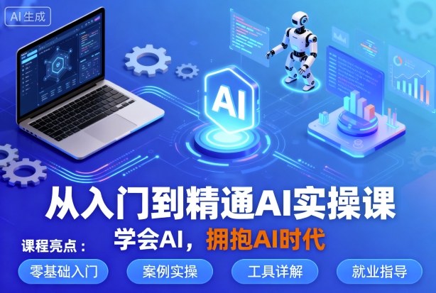 从入门到精通AI实操课，学会AI，拥抱AI时代-搞钱利器
