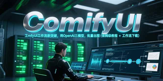 ComfyUI工作流新突破，用OpenAI三模型，批量出图(保姆级教程+工作流下载-搞钱利器