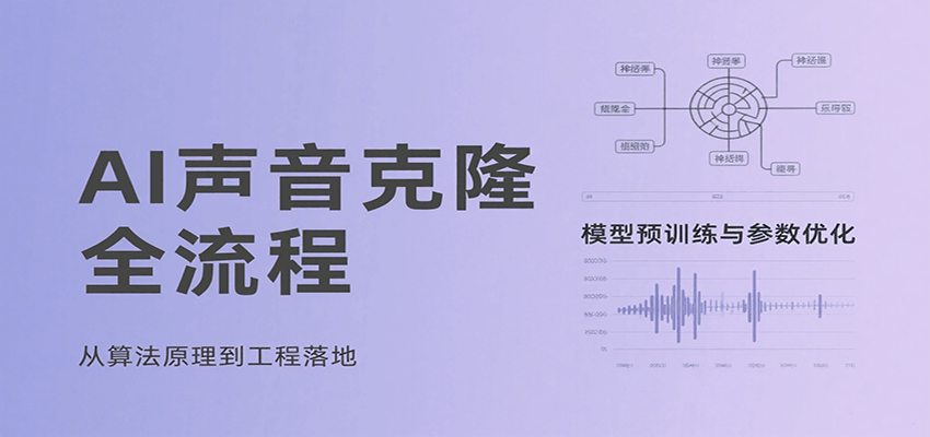 AI声音克隆全流程，基础概念到实战应用，3秒极速声音复刻、模型预训练、云端部署等-搞钱利器