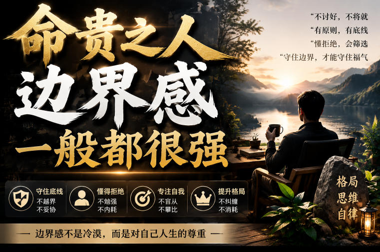 付费文章：命贵之人，边界感一般都很强-搞钱利器