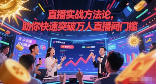直播实战方法论，助你快速突破万人直播间门槛-搞钱利器