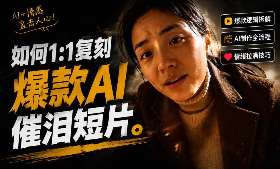 豆包+Gemini生成真人AI短剧-拆解复刻百万爆款第一人称短片，一站式讲透爆款复刻全流程-搞钱利器
