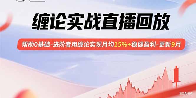 缠论实战直播回放：帮助0基础-进阶者用缠论实现月均15%+稳健盈利-更新9月-搞钱利器