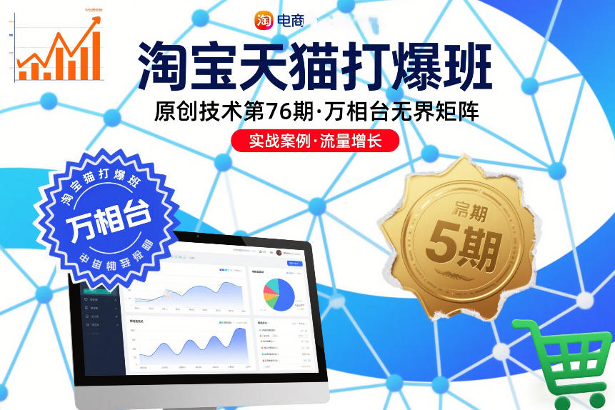 淘宝天猫打爆班原创技术第76期，万相台无界矩阵-搞钱利器