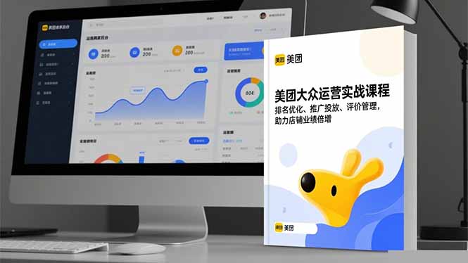 美团大众运营实战课程,排名优化、推广投放、评价管理,助力店铺业绩倍增-搞钱利器