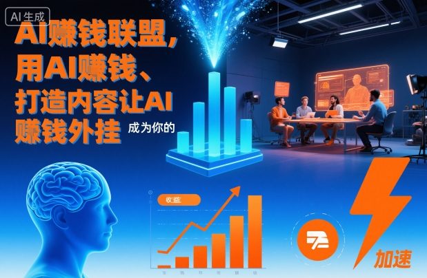 AI賺钱联盟，用AI賺钱、打造内容让AI成为你的賺钱外挂-搞钱利器