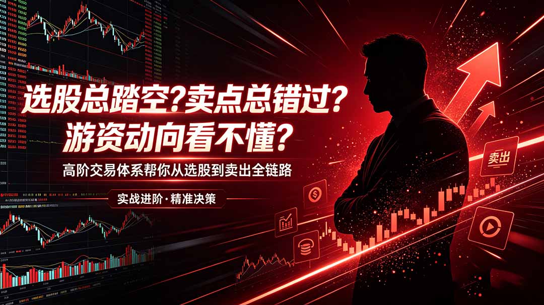 选股总踏空？卖点总错过？游资动向看不懂？高阶交易体系帮你从选股到卖出全链路(更新6月-搞钱利器