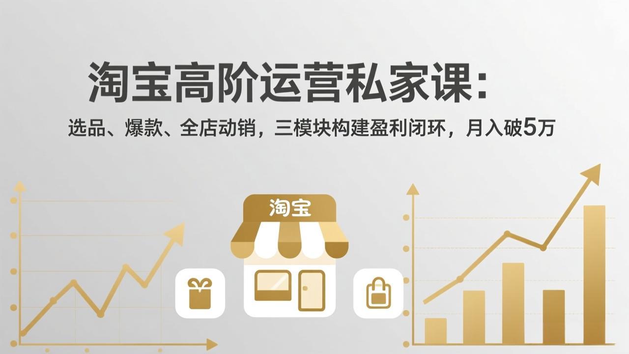 淘宝高阶运营私家课(更新26年4月18-搞钱利器