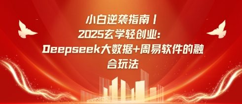 小白逆袭指南，2025玄学轻创业：Deepseek大数据+周易算法的融合玩法-搞钱利器