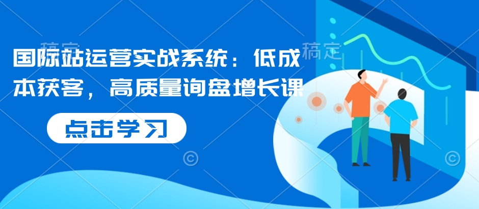 国际站运营实战系统：低成本获客，高质量询盘增长课-搞钱利器