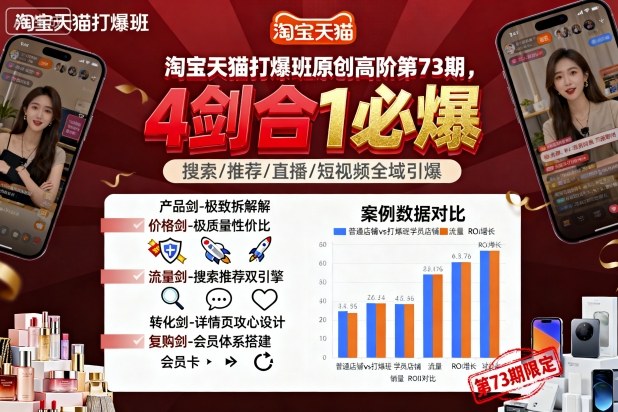 淘宝天猫打爆班原创高阶第73期，4剑合1必爆-搞钱利器