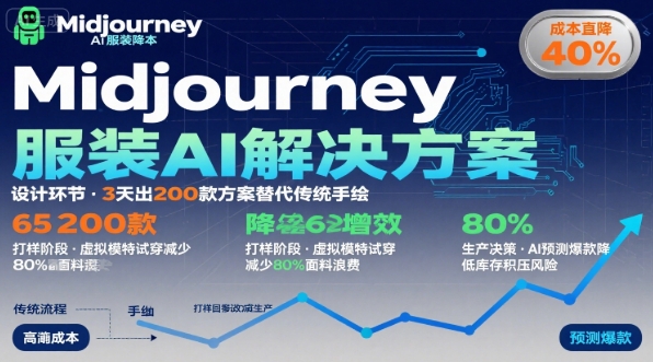 AI在服装领域的运用，使用midjourney做服装辅助企业降低成本-搞钱利器