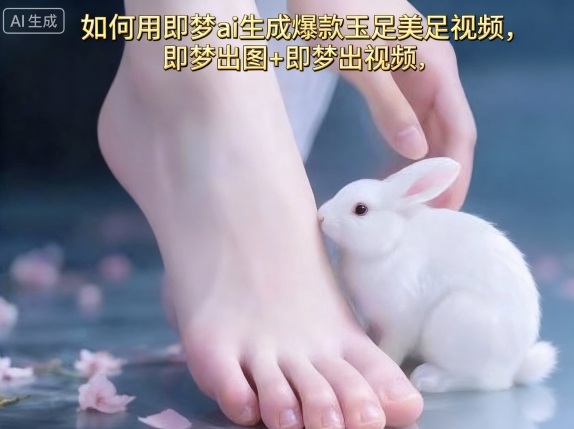 如何用即梦ai生成爆款玉足美足视频，即梦出图+即梦出视频，快速涨粉-搞钱利器