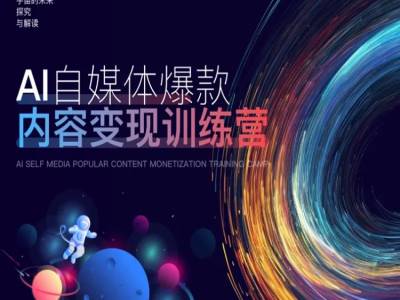 AI自媒体爆款内容变现训练营，20%底层逻辑，60%实操方法，20%案例拆解(即学即用)-搞钱利器