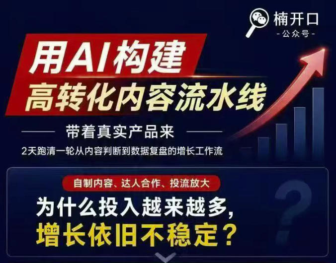 小红书AI内容生产2026年线下课完整现场还原版，用AI构建高转化内容流水线-搞钱利器