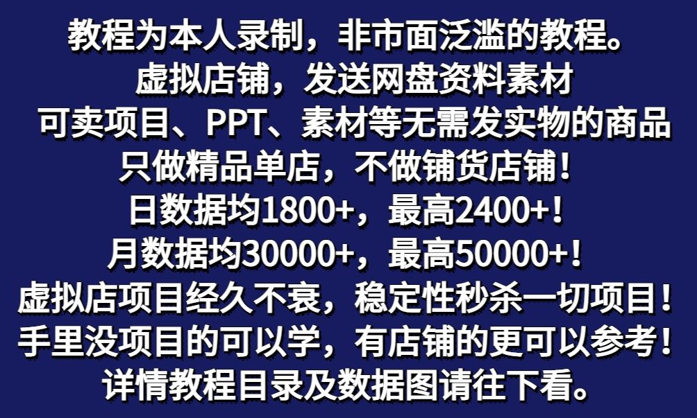 图片[1]-拼多多虚拟店铺项目，电脑挂机自动发货，单店日利润300+-搞钱利器