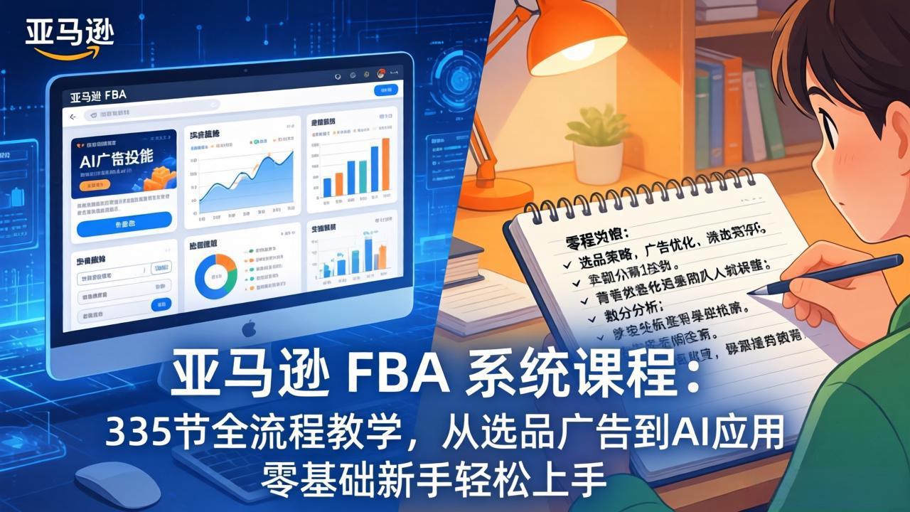 亚马逊 FBA 系统课程(更新26年3月-搞钱利器