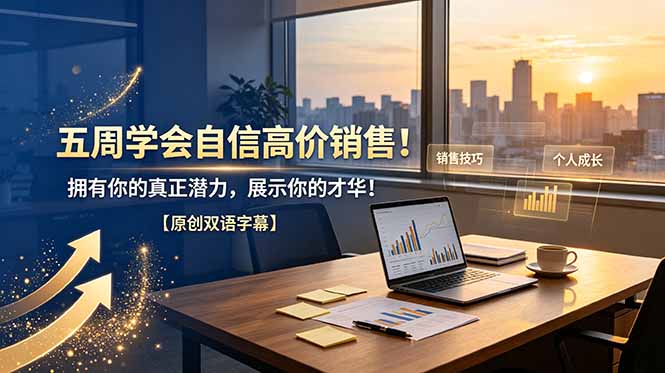 五周学会自信高价销售！拥有你的真正潜力，展示你的才华！【原创双语字幕】-搞钱利器