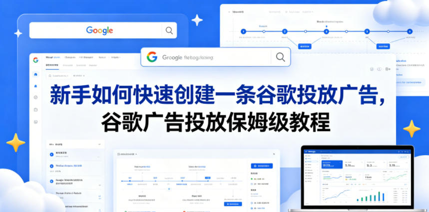 新手如何快速创建一条谷歌投放广告，谷歌广告投放保姆级教程-搞钱利器