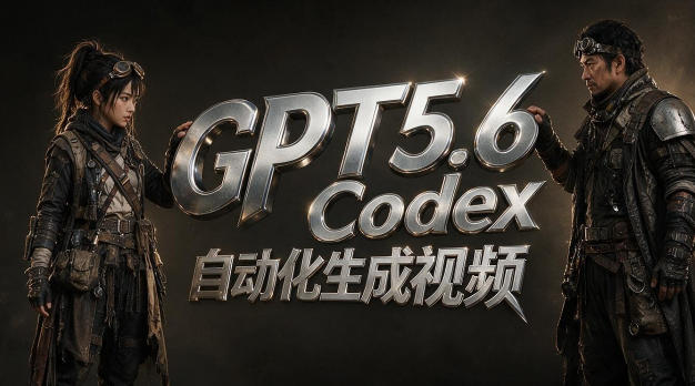 GPT5.6+Codex自动化生成视频全流程实战，从提示词设计、角色设定、封面海报，到视频生成思路与自动化工作流-搞钱利器