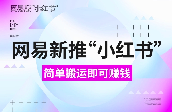 网易官方新推“小红书”，搬运即有收益，新手小白千万别错过(附详细教程)【揭秘】-搞钱利器