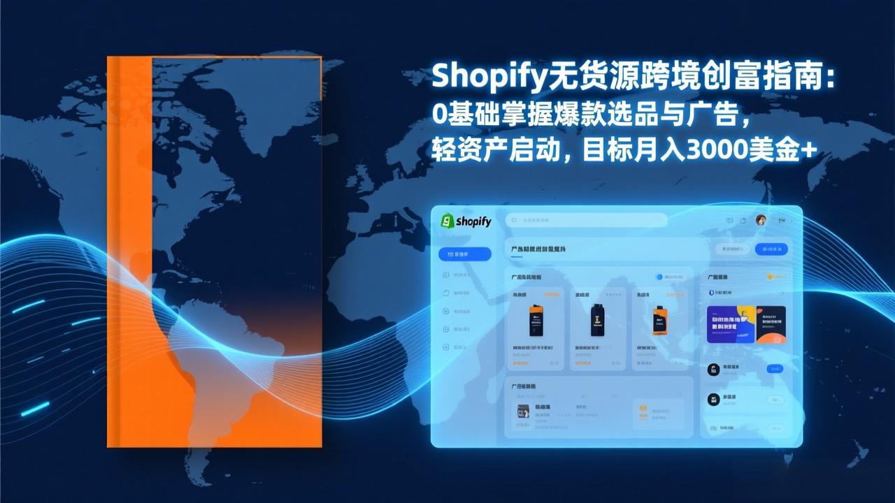 Shopify爆款打法实战：从选品到广告投放，复制爆款模型，驱动独立站月销售额破万刀-搞钱利器