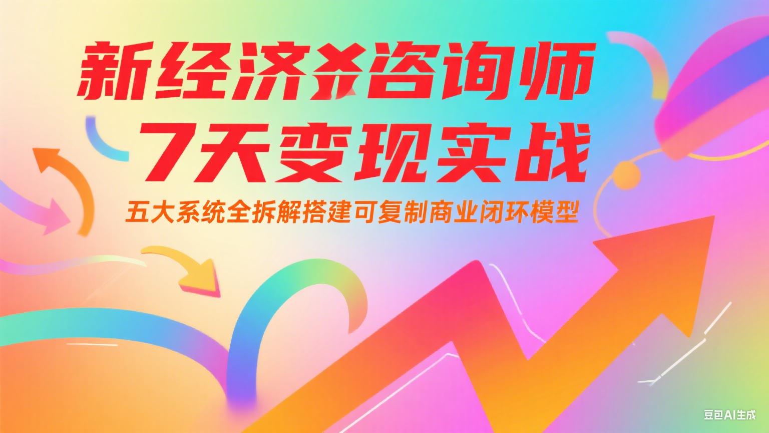 新经济咨询师 7 天变现实战：五大系统全拆解搭建可复制商业闭环模型-搞钱利器