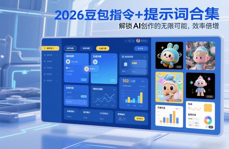 2026豆包指令+提示词合集,解锁AI创作的无限可能,效率倍增-搞钱利器