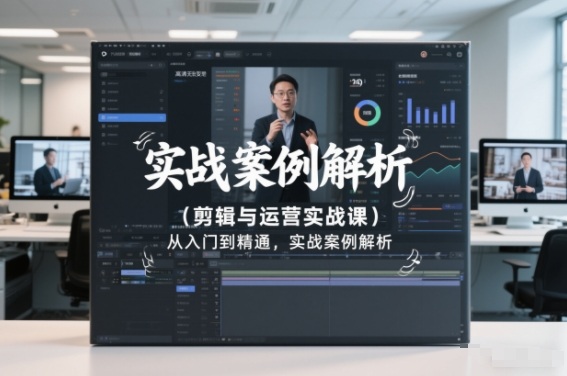 剪辑与运营实战课，从入门到精通，实战案例解析(更新2026)-搞钱利器