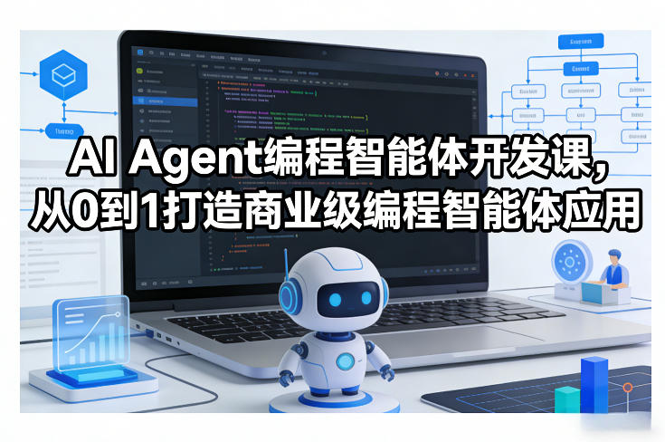 AI Agent编程智能体开发课，从0到1打造商业级编程智能体应用-搞钱利器