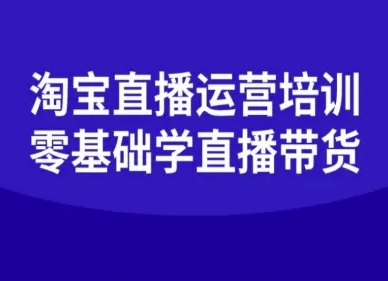 淘宝直播运营培训-零基础学会直播卖货-搞钱利器