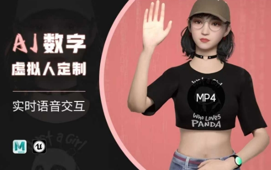 Ai数字人虚拟(智能体)实时语音交互特训营，​自行定制超写实角色AI数字人交互技术-搞钱利器