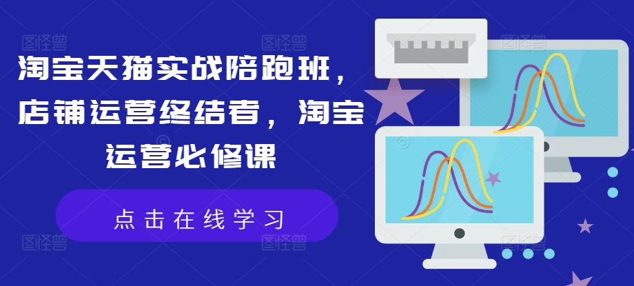 淘宝天猫实战陪跑班，店铺运营终结者，淘宝运营必修课-搞钱利器