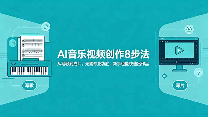 AI音乐视频创作8步法：从写歌到成片，无需专业功底，新手也能快速出作品-搞钱利器