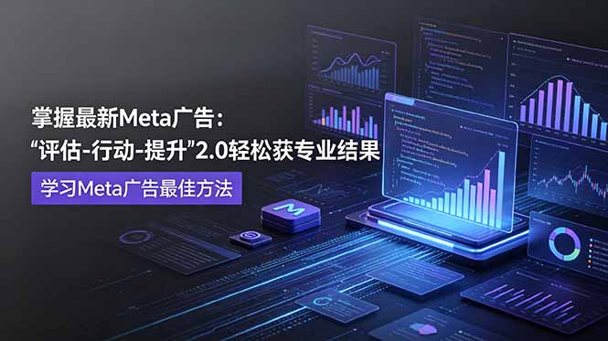 掌握最新的Meta广告，通过“评估-行动-提升”2.0版本轻松获得专业级结果。学习目前学习Meta广告的最佳方法-搞钱利器