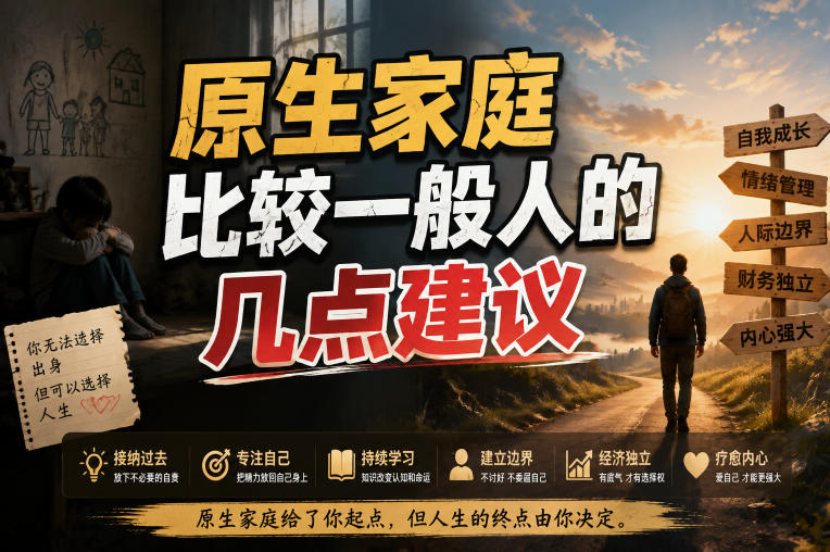 付费文章：给原生家庭比较一般人的几点建议-搞钱利器